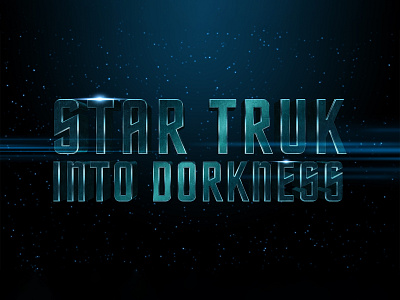 STAR TREK: INTO DARKNESS | Text Effect - Photoshop Template