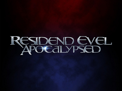 RESIDENT EVIL: APOCALYPSE | Text Effect - Photoshop Template