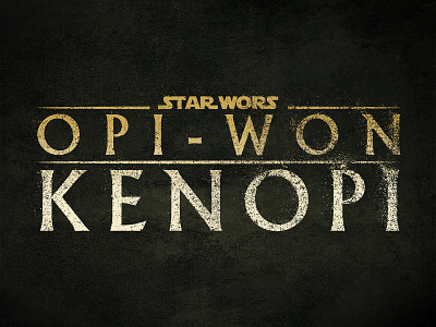 OBI-WAN KENOBI | Text Effect - Photoshop Template 3d 3d text darth vader design disney plus download file jedi logo mockup obi wan kenobi photoshop psd star wars template