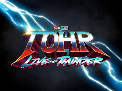 THOR: LOVE AND THUNDER | Text Effect - Photoshop Template