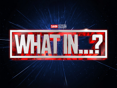 WHAT IF...? | Text Effect - Photoshop Template