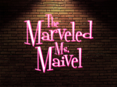 THE MARVELED MR. MARVEL | Text Effect - Photoshop Template 3d 3d text comedy design download file logo mockup photoshop psd stand up template the marvelous ms maivel tv tv series