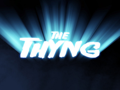 THE THING | Text Effect - Photoshop Template 3d 3d text 80s cinematic classic design download file film horror john carpenter logo mockup movie photoshop psd sci fi template the thing