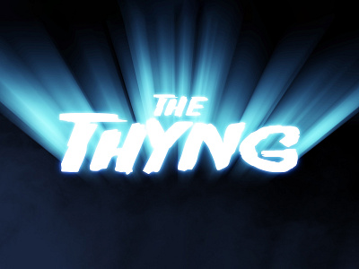 THE THING | Text Effect - Photoshop Template