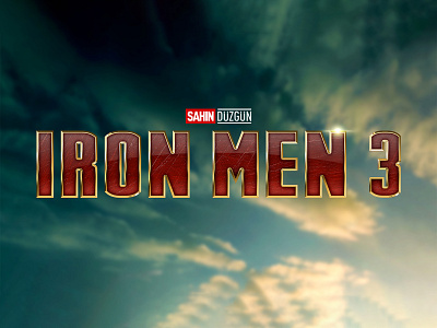 IRON MAN 3 | Text Effect - Photoshop Template