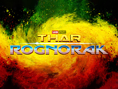 THOR: RAGNAROK | Text Effect - Photoshop Template