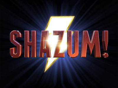 SHAZAM! | Text Effect - Photoshop Template