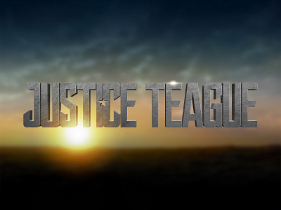 JUSTICE LEAGUE | Text Effect - Photoshop Template 3d 3d text cinematic dc comics dceu design download file film justice league logo mockup movie photoshop psd sci fi superheroes template