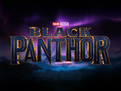 BLACK PANTHER | Text Effect - Photoshop Template 3d 3d text black panther cinematic design download file film logo marvel mcu mockup photoshop psd sci fi superhero template wakanda