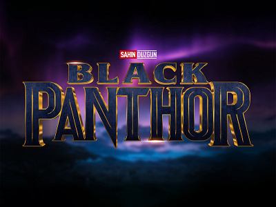 BLACK PANTHER | Text Effect - Photoshop Template