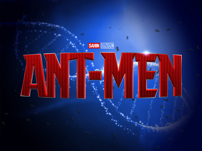 ANT-MAN | Text Effect - Photoshop Template 3d 3d text ant man design download file film logo marvel mcu mockup movie photoshop psd sci fi superhero template