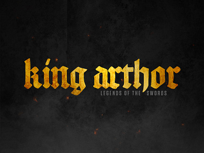 KING ARTHUR | Text Effect - Photoshop Template 3d 3d text cinematic design download file film king king arthur knight legend logo mockup movie photoshop psd template