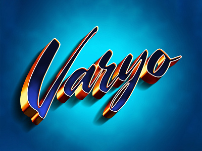 VARYO | Text Effect - Photoshop Template