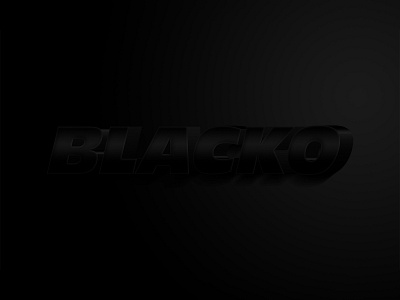BLACKO | Text Effect - Photoshop Template 3d 3d text black dark design download file logo mockup photoshop psd template