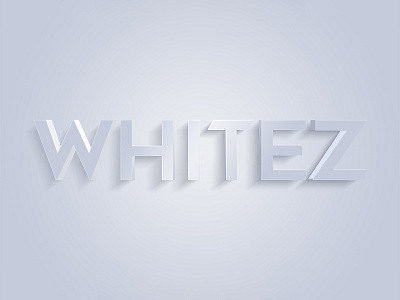 WHITEZ | Text Effect - Photoshop Template