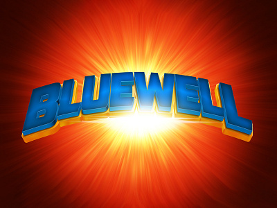BLUEWELL | Text Effect - Photoshop Template