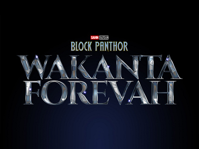 BLACK PANTHER: WAKANDA FOREVER | Text Effect - Photoshop Temp 3d 3d text black panther cinematic design download file film logo marvel mcu mockup movie photoshop psd sci fi superhero template wakanda forever