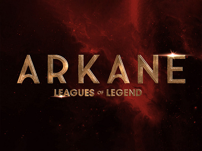 ARKANE - LEAGUES OF LEGEND | Text Effect - Photoshop Template animation arcade arcane design league of legends netflix sci fi tv series