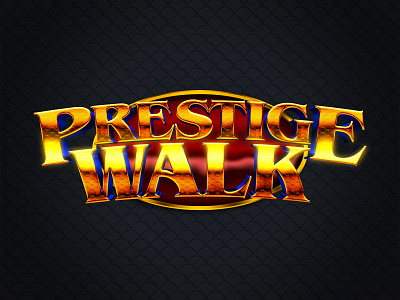 PRESTIGE WALK | Text Effect - Photoshop Template design gold prestige walk retro vintage
