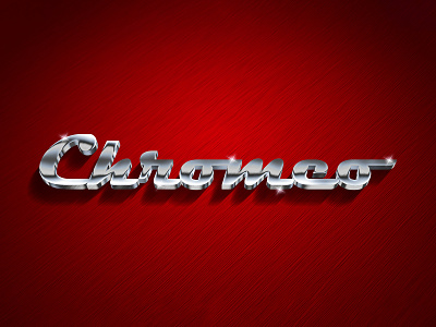 CHROMEO | Text Effect - Photoshop Template 3d 3d text chrome design download file logo metal mockup photoshop psd template