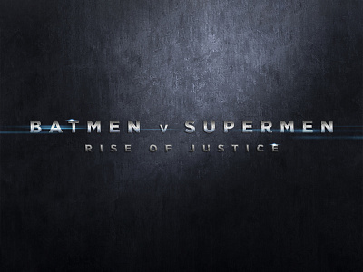 BATMAN V SUPERMAN | Text Effect - Photoshop Template