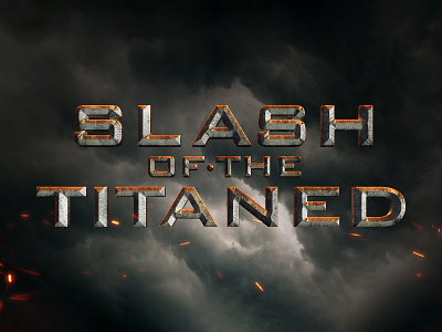 CLASH OF THE TITANS | Text Effect - Photoshop Template