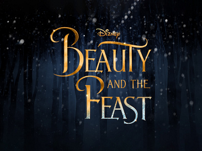 BEAUTY AND THE BEAST | Text Effect - Photoshop Template