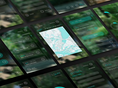 Questure "App Screens" adventure app app design city nature quest questure spots ui ux web app