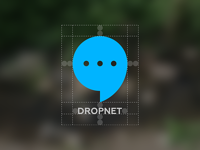 Dropnet "Logo" app branding construction dropnet icon logo messages safe area spacing