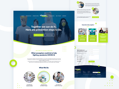 " CHANGE TOGETHER " - WEBSITE CONCEPT design graphicdesign landing page logo ui ui design website website concept website design