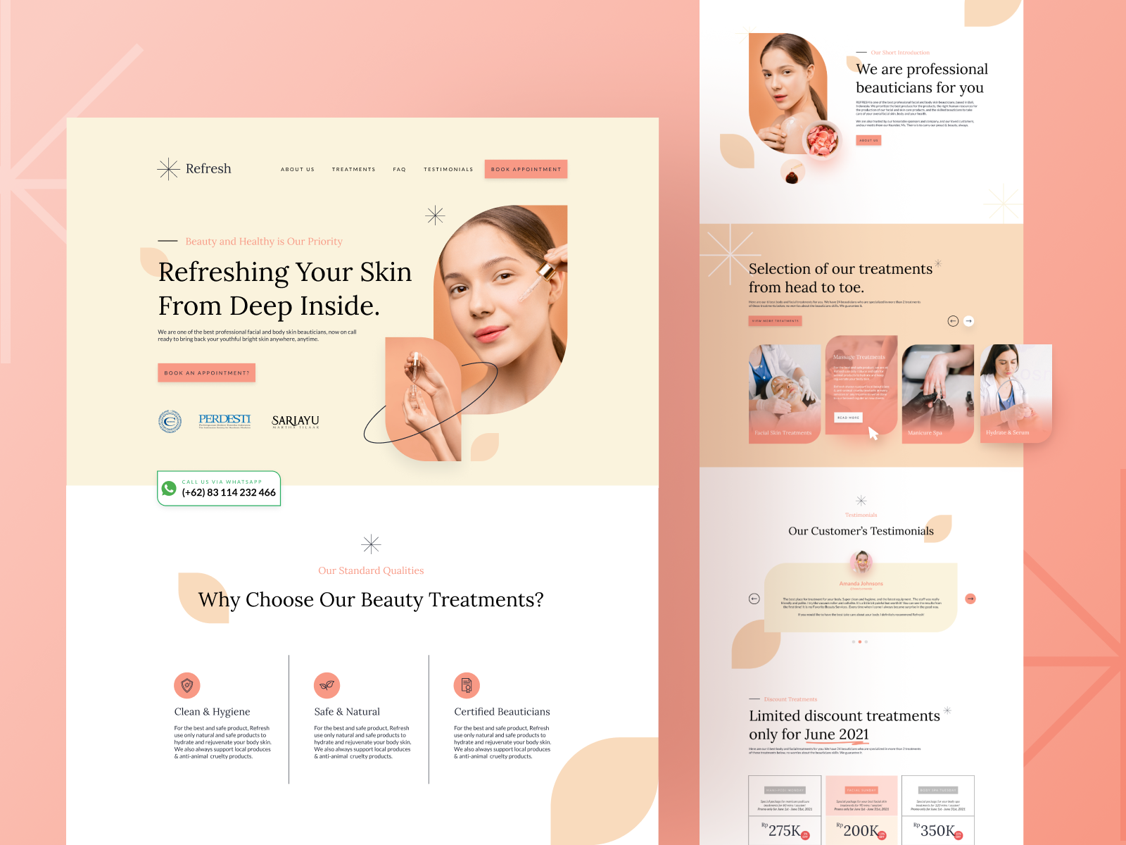 REFRESH - Landing Page Design by Wanda TN ( OPEN FOR NEW PROJECT) on ...