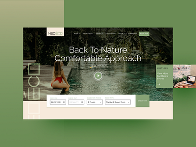 🌴 NEO-ECO - Concept Landing Page Design 🌴