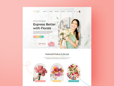 FLORA - Flowershop Concept Landing Page Design