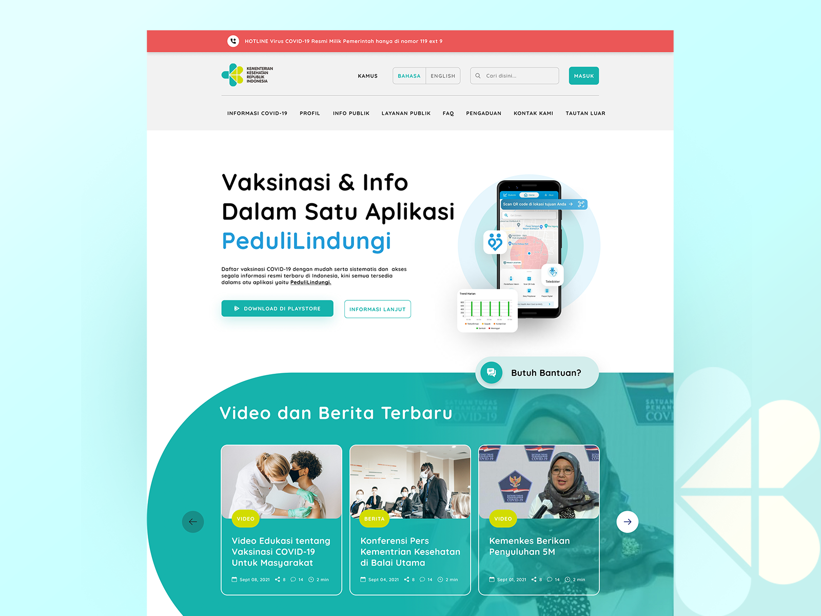 KEMKES [Indonesia Ministry of Health] - Landingpage by Wanda TN ( OPEN ...