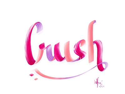 CRUSH - Typography Design branding design illustration lettering logo type typography web