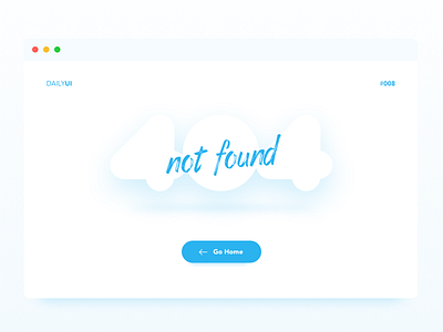 404 Page - Daily UI #008