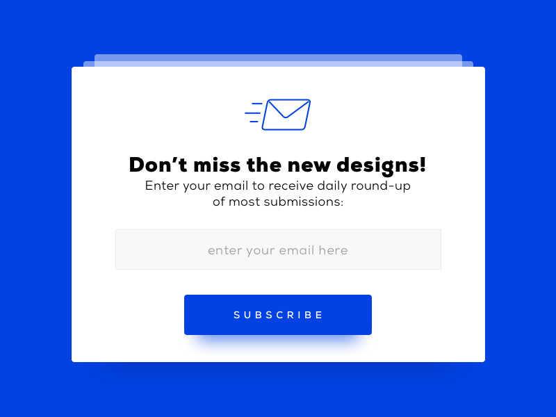 Subscribe - Daily UI #026 newsletter email field minimal design ui daily subscribe