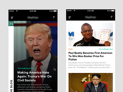News Feed App app feed full minimal news stream