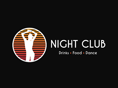 Night Club Logo bar brand branding dance bar drinks food graphic design logo logo design night club