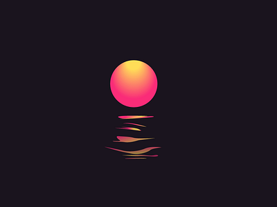 Sunset design graphic design icon logo logo design ocean sun sun set sunset sunset light vector water