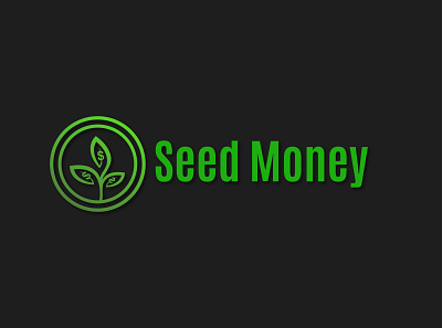 Seed Money Logo brand braning green logo logo design money seed seed money seed money seed money logo