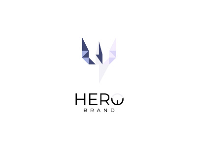 Hero Brand Logo brand branding graphic design hero hero brand logo hero logo logo logo design trident
