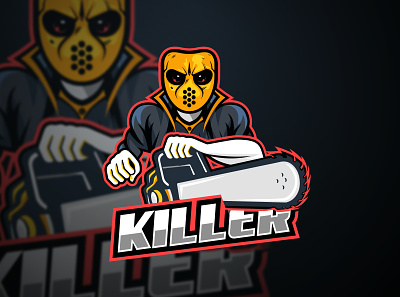 Killer Mascot Logo esports gamers graphic design killer killer mascot logo logo design mascot mascot logo sports