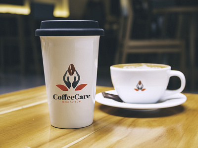 CoffeeCare brand coffee coffee shop drinks life logo meditation seed