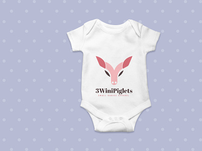 3WiniPiglets apparel apparel logo babies brand branding logo logo design pig piglets three