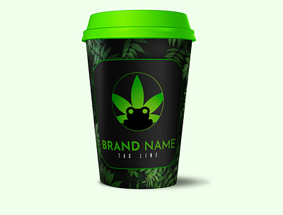 Brand Logo brand branding drinks frog green juice leaf logo logo design nature