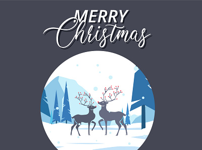 Merry Christmas christmas family gift illustration merry christmas raindeer santa snow vector xmas