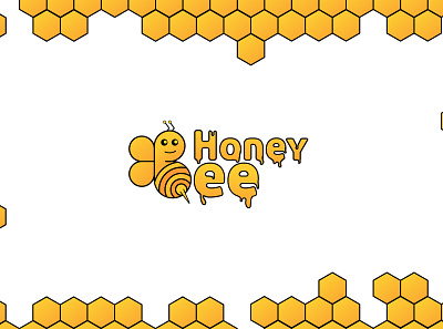 Honey Bee bee brand branding honeybee honeycomb logo logo design