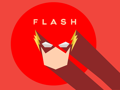 THE FLASH FLAT STYLE DC COMICS branding dc design flash flat illustration illustrator design logo style superhero typography vector