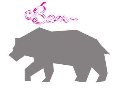 Bear Sign Logo Design Trend bears brand color berry design illustration illustrator design typography vector